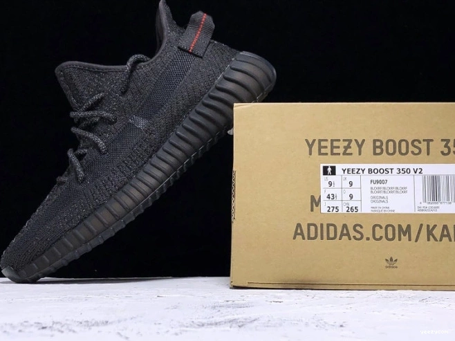 350 - Yeezy (Reflective) Boost Static FU9007 Adidas Black V2 0813